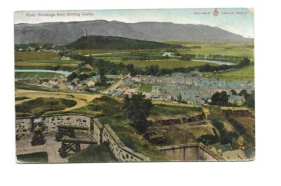 Stirling & River Forth Windings : View from Stirling Castle - posted 1914