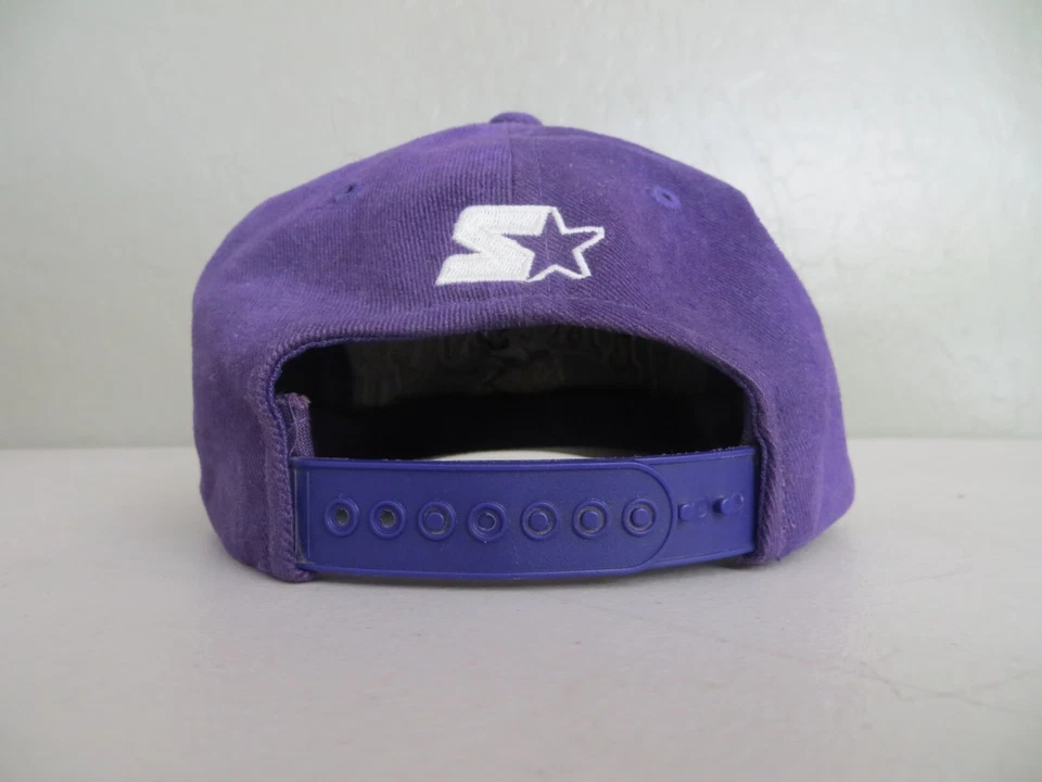复古明尼苏达维京人队 初学者帽 Arch Snapback 斜纹 NFL 紫色 — 第 3/4 张图片