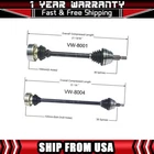 2 TrakMotive Front CV Axle Shaft Fits 1992-1994 Volkswagen Corrado