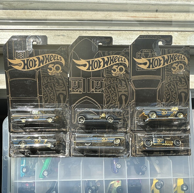 Hot Wheels 50th Anniversary 6pc Diecast Lot Unopened Bone Shaker Card Misprint