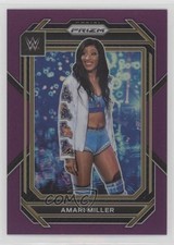 2023 Panini Prizm WWE Purple Prizm 18/149 Amari Miller #149 aa7