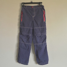 Mini Boden Fully Lined Pants Kids 11 Years Blue Red Reinforced Knees Elastic