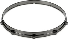 Tama Die Cast 10-Lug Snare Drum Hoop - 14 inch - Black Nickel - Batter Side