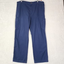 Carhartt Blue Cargo Pants Straight Leg Ripstop Mens Tall XL