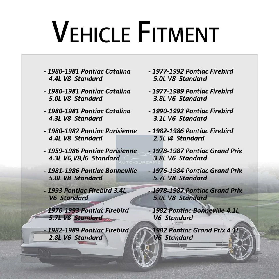 后轴所有接头 U 型接头适用于庞蒂亚克 Parisienne 5.3L 1962 - 1969 — 第 3/4 张图片