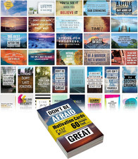 Motivation Inspiration Affirmation Cards, 60 Pack, 60