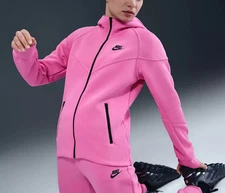 Nike Sportswear Tech Fleece Windrunner Wmns Full-Zip Hoodie FB8338-605 Al PINK