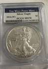 2014 W American Silver Eagle 1 oz .999 Fine Silver Coin PCGS MS 70