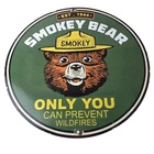 Vintage Forest Service Sign - Smokey the Bear Porcelain Gas Pump Sign