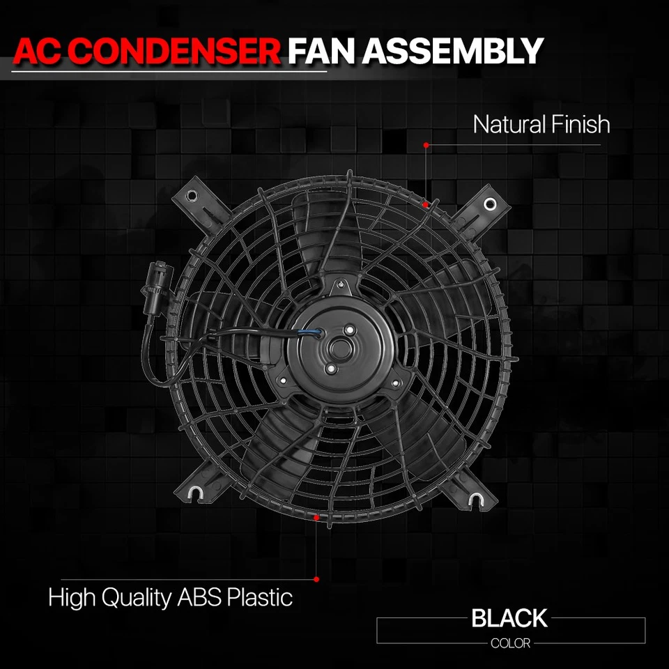 AC Condenser Cooling Fan Shroud Assembly for 99-05 Suzuki Grand Vitara SZ3113101 - Image 2 of 4
