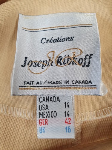Joseph Ribkoff Creations Vintage Yellow Sand Button Through Midi Dress UK 16 - Picture 6 of 14