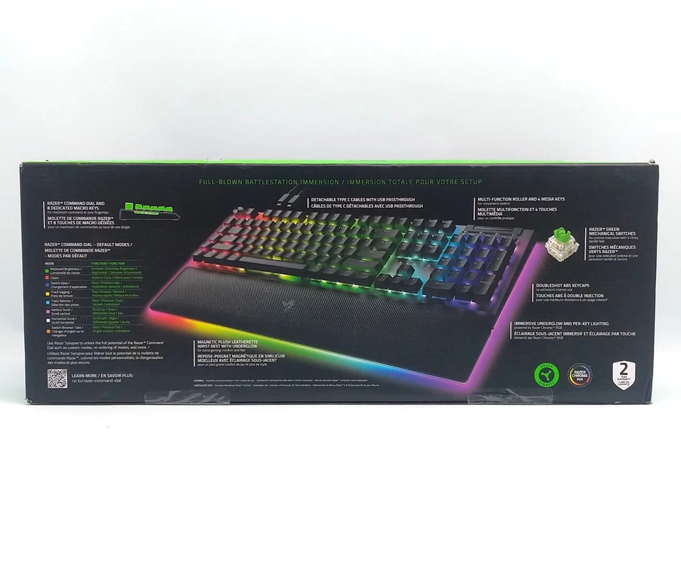 Razer Black Widow V4 Pro Mechanical Gaming Keyboard Green Switches - Image 3 of 4