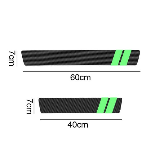 4x Noctilucent Car Door Sill Protection Strip Sticker Luminous Auto Accessories - Picture 4 of 11