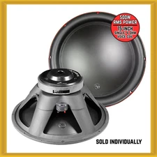 Audiopipe 15-inch 500W RMS Power Single 4 Ohm Voice Coil Car Subwoofer (NEW)