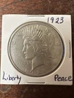 1923 Liberty Peace Silver Dollar - Circulated, Nice Details