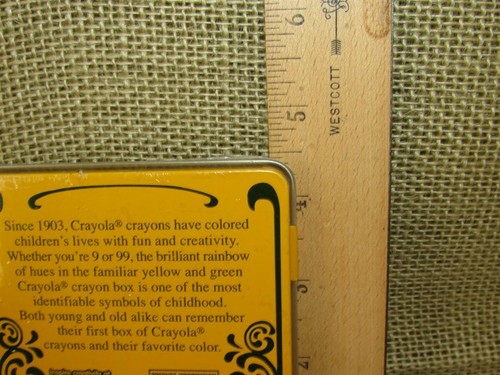 Vintage 2000 Crayola Binney & Smith Nr. 8 Schulbuntstifte Metalldose versiegelt neu - Bild 6 von 7