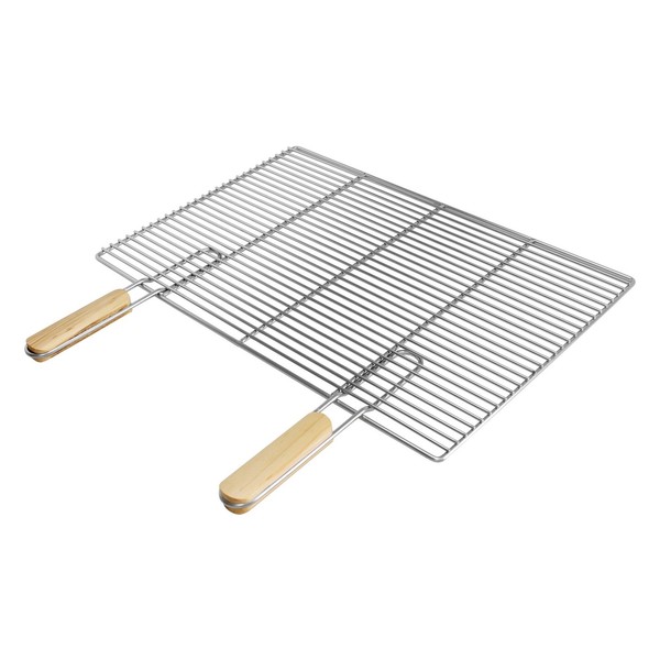 Grillrost Edelstahl Edelstahlgrillrost Rost Mit Abnehmbaren Griffen 60 X 40 Cm-image
