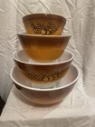 Pyrex Old Orchard Set Of 4 Mixing Bowls - 401, 402, 403, 404