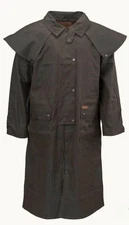 Outback Trading Company Oilskin Low Rider Duster Coat - XL - Brown