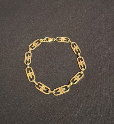 Givenchy Women Bracelet Logo Chain 8  GF Limited Edition Rare