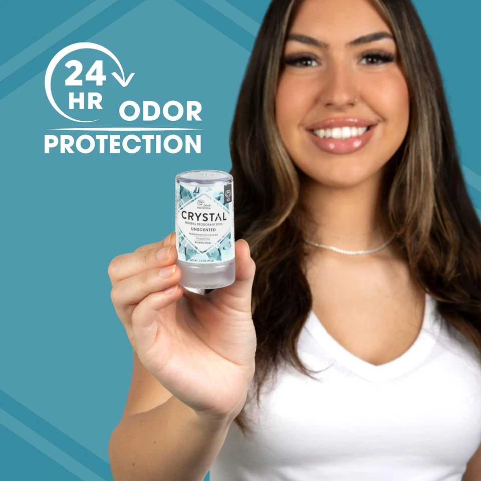 CRYSTAL Deodorant Mineral Deodorant Stick, Travel, 1.5 Ounce (Pack Of 1) - Image 4 of 4