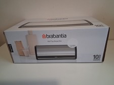 Brabantia Roll Top Steel White Bread Bin ~ New