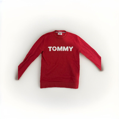 Roter Tommy Hilfiger Pullover Herren Größe S   Top Zustand !!!