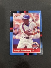 Darryl Strawberry 1988 Donruss Baseball Card # 439 New York Mets