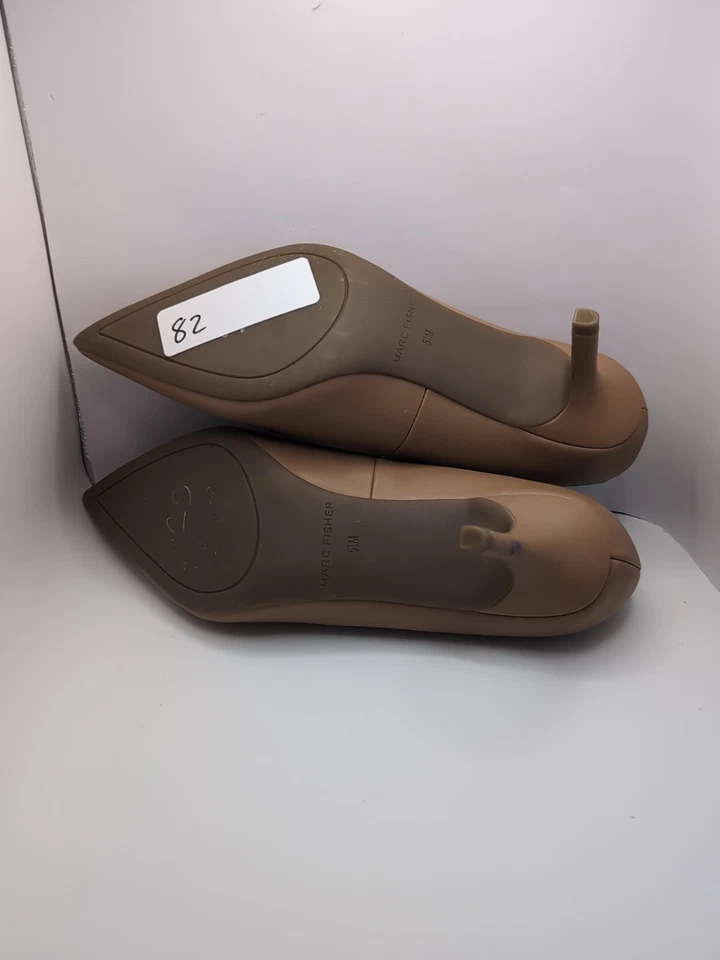 Zapatos Marc Fisher Mujer 5.5 Imitación Cuero 2.5" Tacones Nude Foto 4 de 4