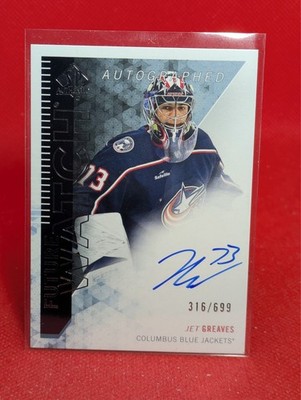 2023-24 SP Authentic Future Watch Auto Retro Jet Greaves /699 #RFWA-JG Columbus