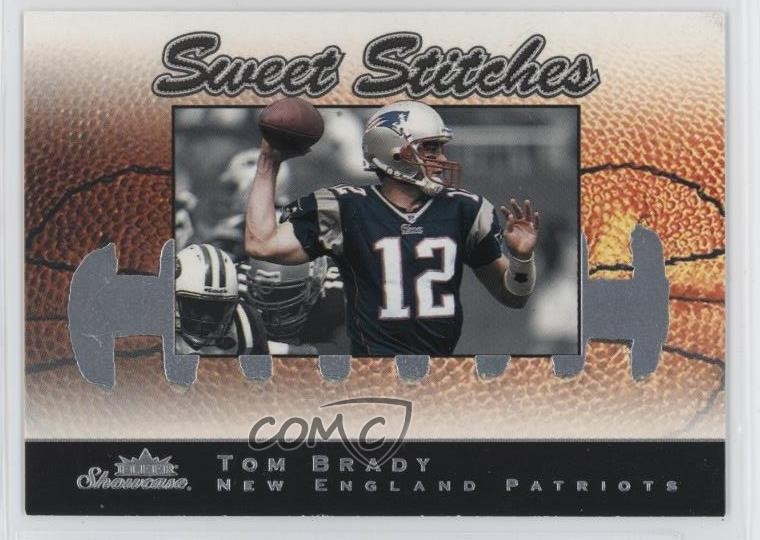 2003 Fleer Showcase Sweet Stitches Tom Brady #6SS 11yg