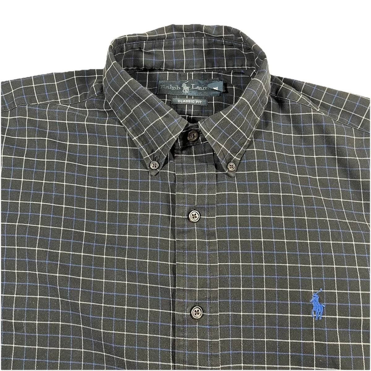 black and white dress with gold buttons Slim Fit Stretch Plaid Dress Shirt