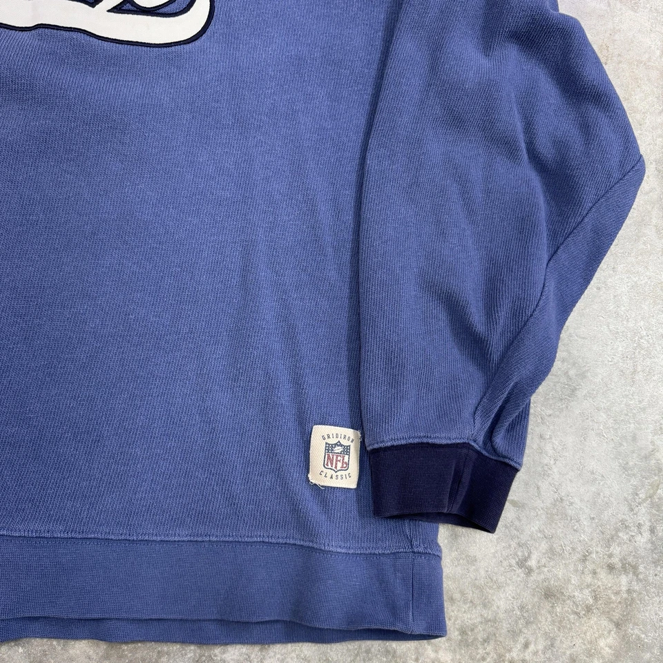 Suéter masculino Dallas Cowboys XL azul NFL futebol pulôver gridiron clássico anos 2000 - Imagem 2 de 4