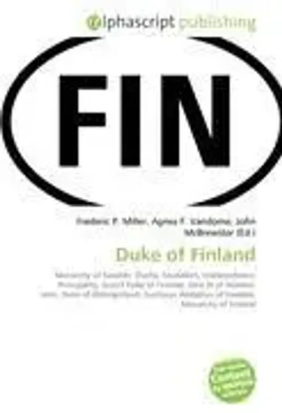 Frederic P. Miller (U. A.) | Duke Of Finland | Taschenbuch | Englisch (2026)-image
