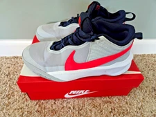 Nike Hustle DX White/Gray/Black Basketball Sneakers Size M4/W5.5 or Youth