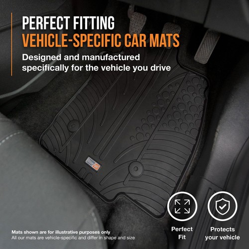 TRAVALL Rubber Car Floor Mats & Boot Mat Bundle For VW T-Roc (2017-) - Picture 5 of 7