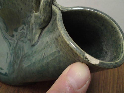 Dunmore Pottery Basket Rope Twist Handles Peter Gardner - Picture 12 of 12