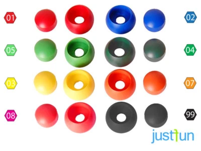 10x Kunststoffabdeckkappen Schrauben Ø 10 mm/12mm Spielgeräte Spielturm Kappen