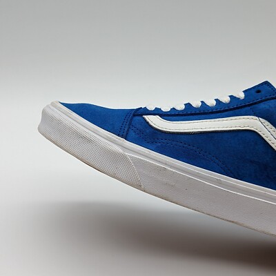 Vans Old‎ Skool Canvas Corduroy Lace Up Sneakers White Blue 6.5 Men 8 Women NEW* Unisex VANS OLD SKOOL Skate Shoes BLUE (VN000D7ZFOB  main image 4