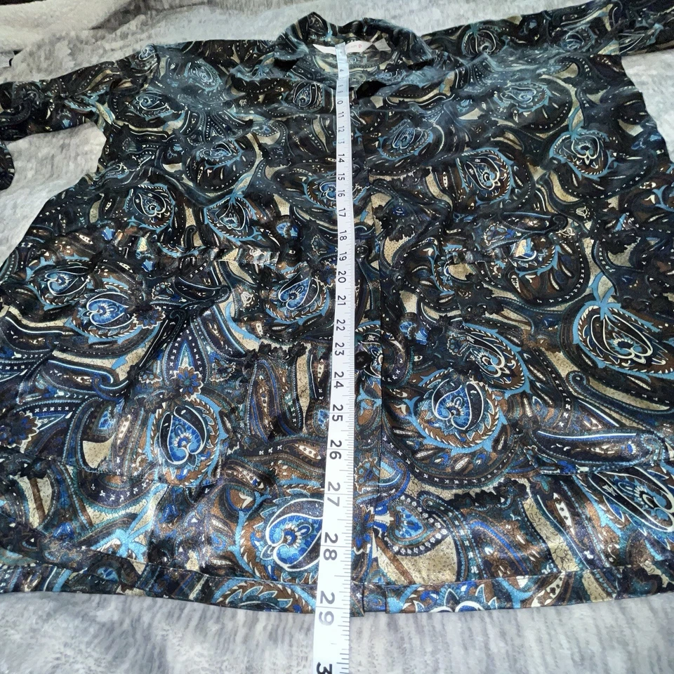 Juego de pijama satinado vintage Victoria’s Secret años 90 2 piezas azul cachemir negro marrón Foto 4 de 4