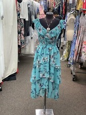 ELIZA J DRESS/SIZE 8/NEW WITH TAG/RETAIL$159/HIGH/LOW /CHIFFON 