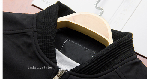 Giacca uomo zip uomo uomo casual streetwear hip hop slim fit cappotti baseball - Foto 19 di 29