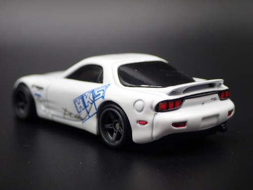 Modello Auto Diecast 1:64 MAZDA RX7 FD HKS FAST & FURIOUS BIANCO 1992-2002 - Foto 5 di 8
