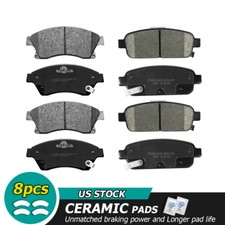 Front & Rear Ceramic Brake Pads For 2011-2015 Chevrolet Cruze,2013-2016 Sonic