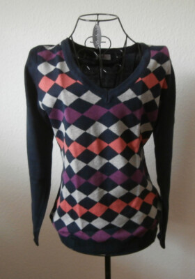 Pullover mit V-Ausschnitt Gr. 36/38 Flashlights