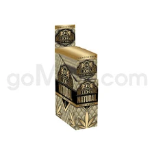 Billionaire 50 NATURAL Wrap Organic Rolling Paper  FULL BOX 25 Pouch of 2 Wraps