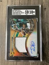 2020 Panini Select Jalen Hurts RookieJumbo Sig. Swatch Copper Prizm/49 SGC 10/10