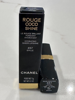 Chanel Rouge Coco Shine Hydrating Sheer Lipshine 457 IDYLLE | eBay