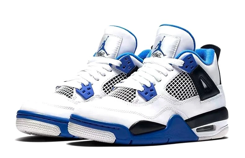 Nike Air Jordan 4 Retro "Motorsports" Military Blue/White  Men's Shoes