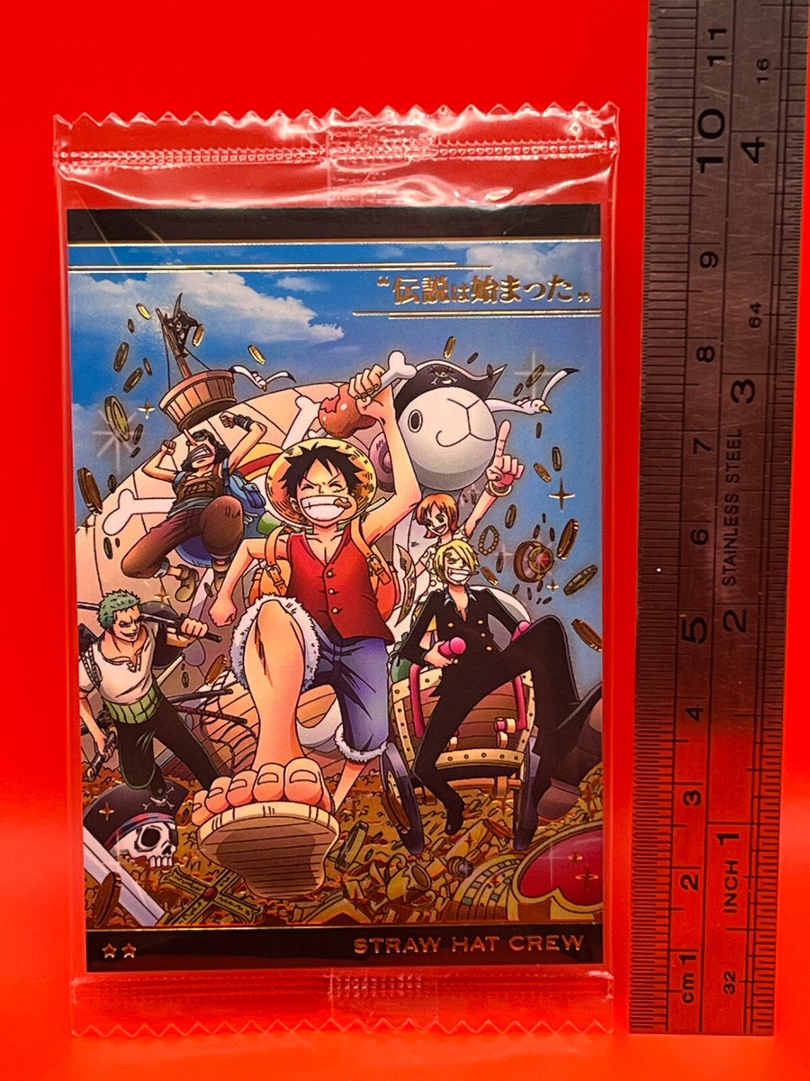 Monkey.D.Luffy Straw Hat Crew One Piece Wafer Card R No.6-25 Anime